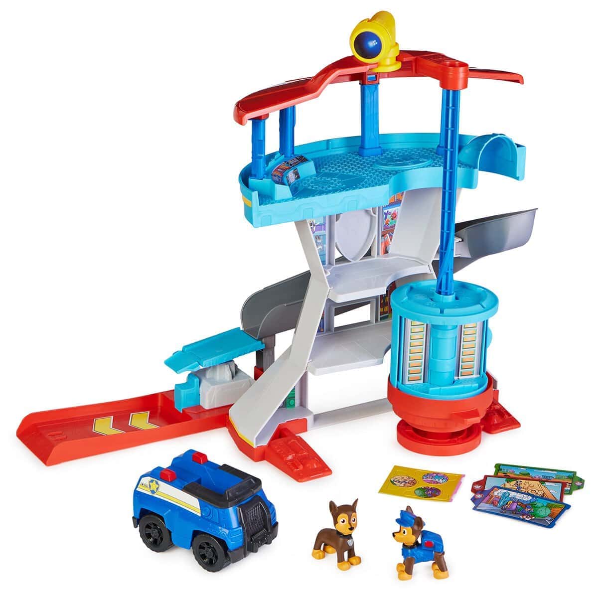 Torre de Vigilancia de Paw Patrol con Lanzador de Coche de