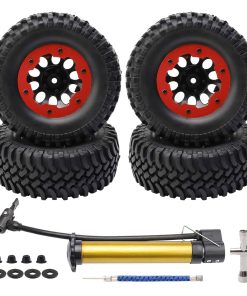 Newzoll 4-Pack 1/10 RC Crawler Neumáticos y Ruedas, Llanta