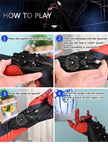 Lanzador de tela de araña SUIZU para niños - Carga USB, - Imagen 5