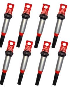 8PCS ARKAUTO HIGH ENERGY RED TOP DELPHI TYPE IGNITION COIL