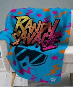 Manta de felpa Raschel Sleep Squad WWE Randy Savage 60 x 80