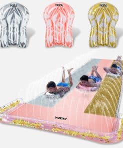 POZA Inflable Triple Deslizador Gigante con 3 Tablas de