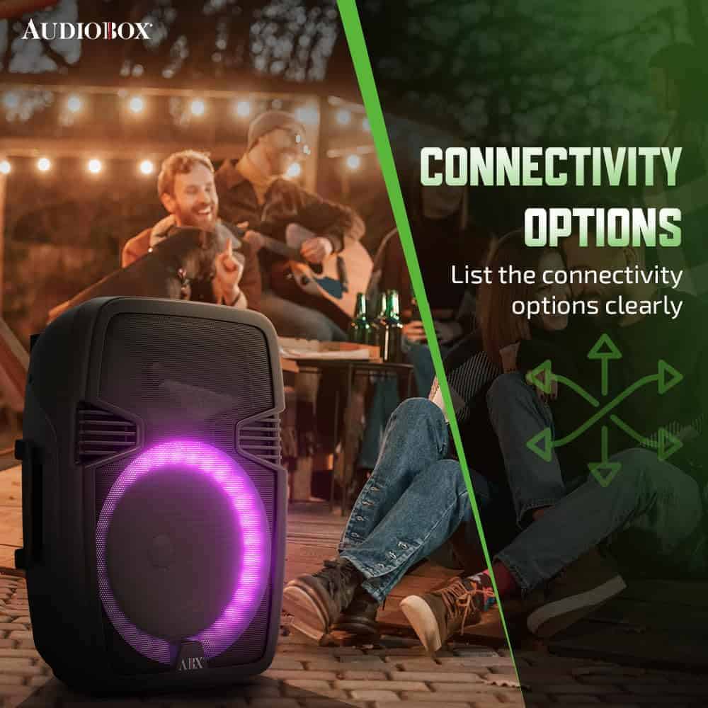 Altavoz portátil Audiobox ABX-160R de 15 pulgadas con - Imagen 9