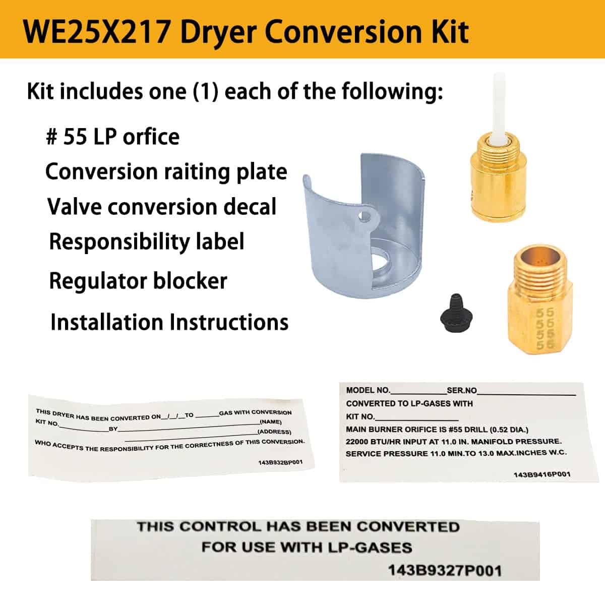 Kit de Conversión de Propano Líquido WE25X217 OEM para - Imagen 6