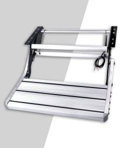 Escalón manual plegable de aleación de aluminio con luz