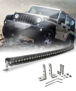 CO LIGHT Barra de Luz Led Curva de 38 Pulgadas de Fila