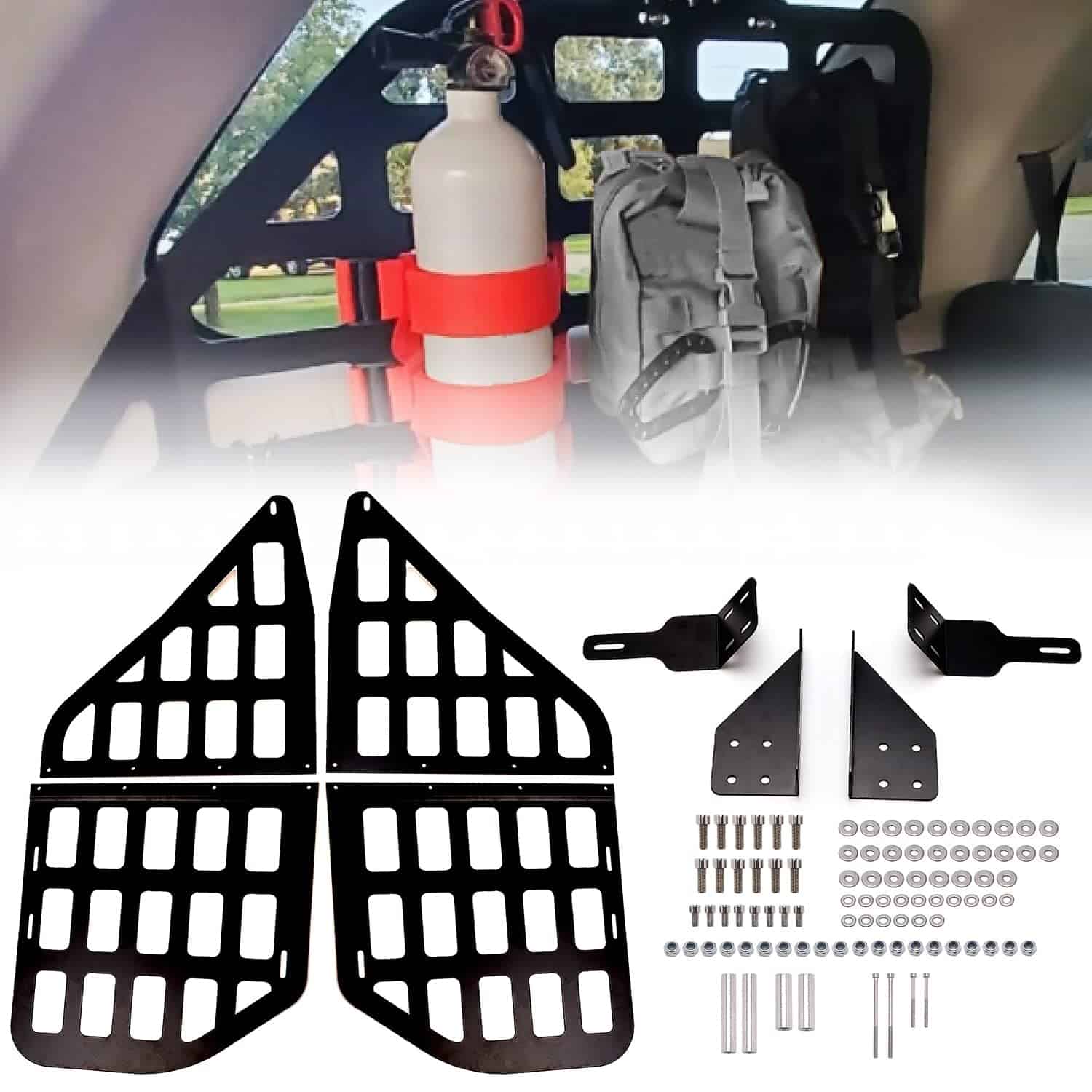 Panel de Almacenamiento Modular para Ventana Trasera Molle