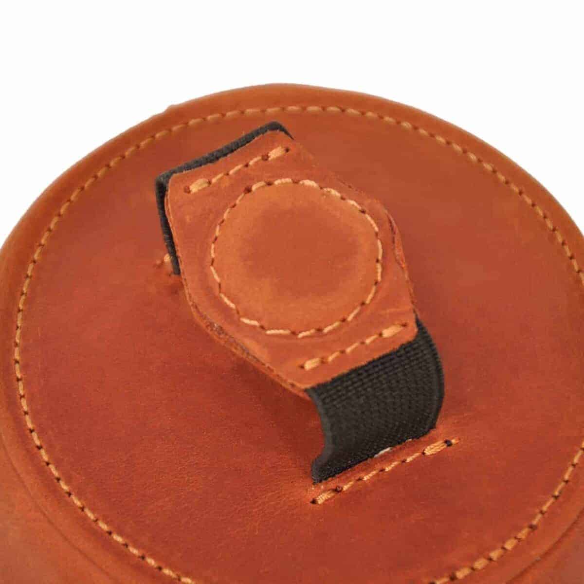 Mute de trompeta de cuero MG Leather Work, ligero con imán, - Imagen 7