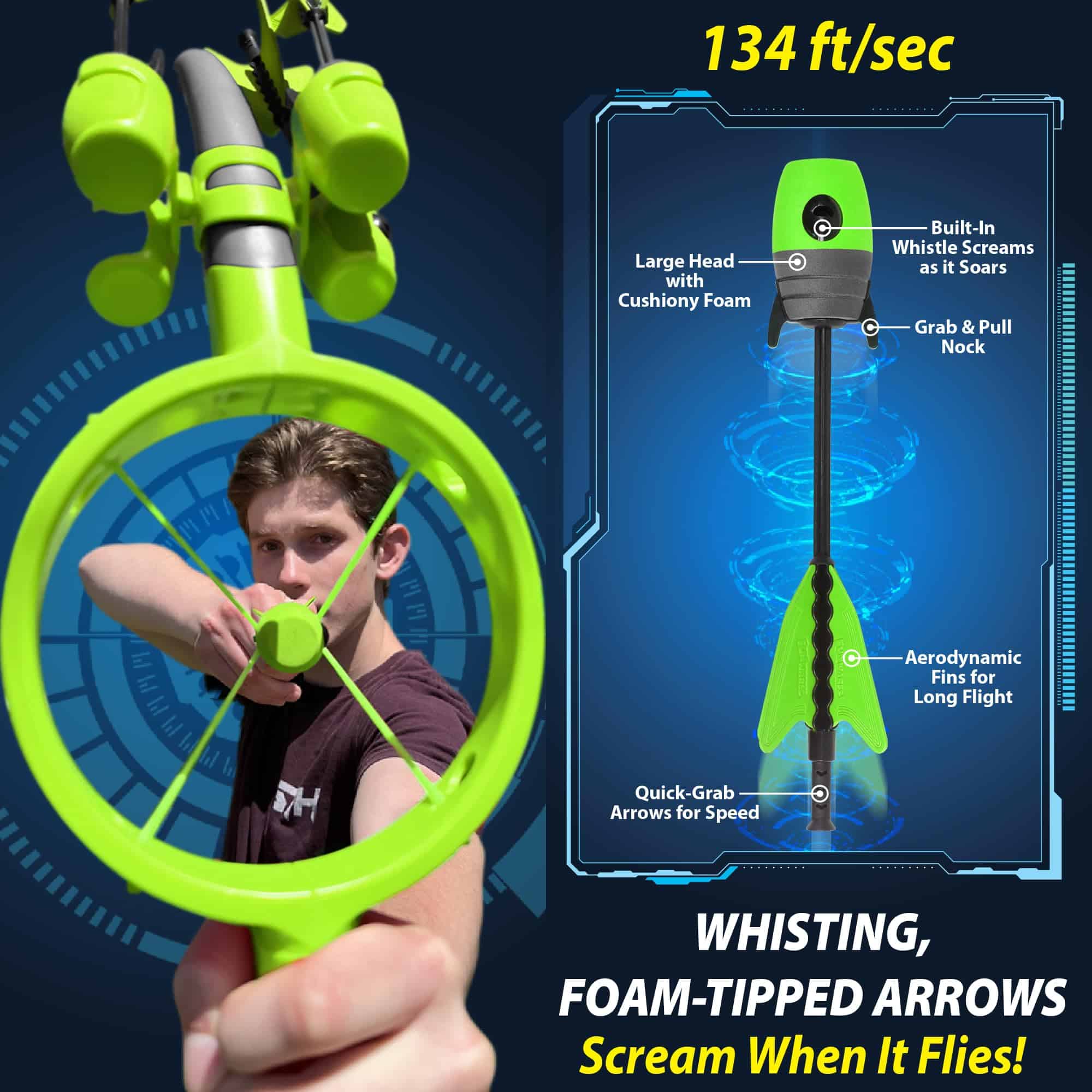 Arco y flecha Ring Strike Funwares lanza flechas a más de - Imagen 6