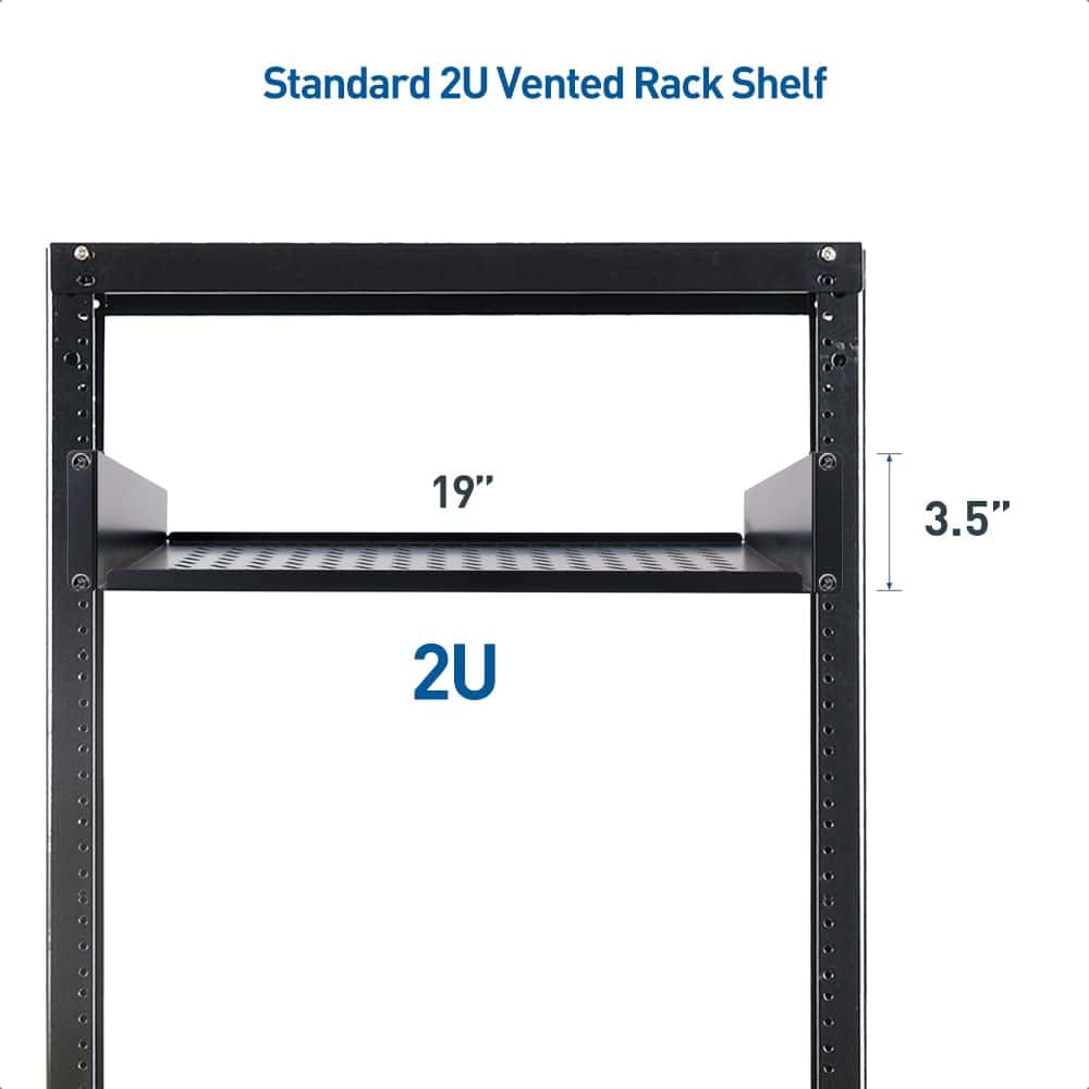 Repisa de servidor de 2U de Cable Matters para rack de 19" - Imagen 6