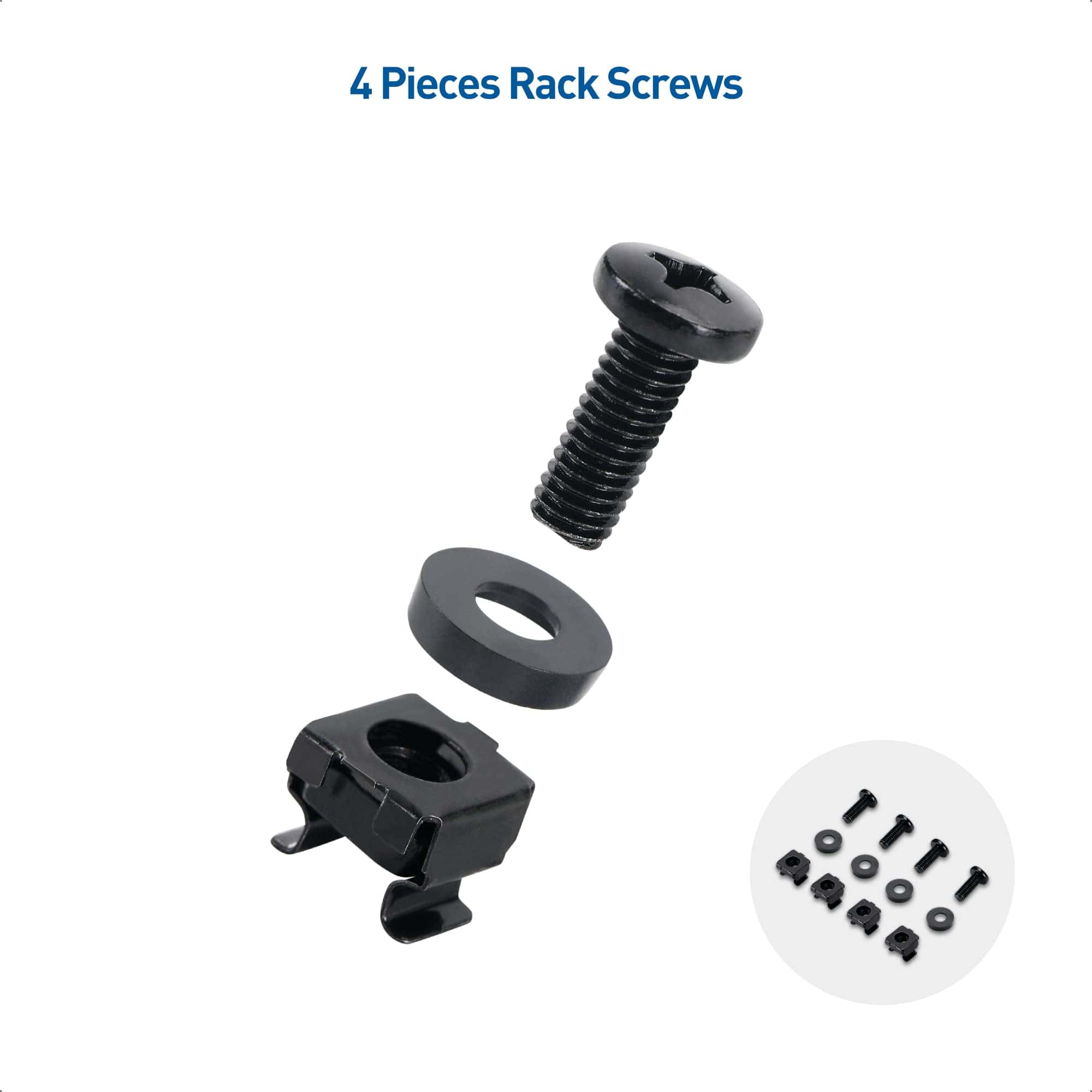 Repisa de servidor de 2U de Cable Matters para rack de 19" - Imagen 7