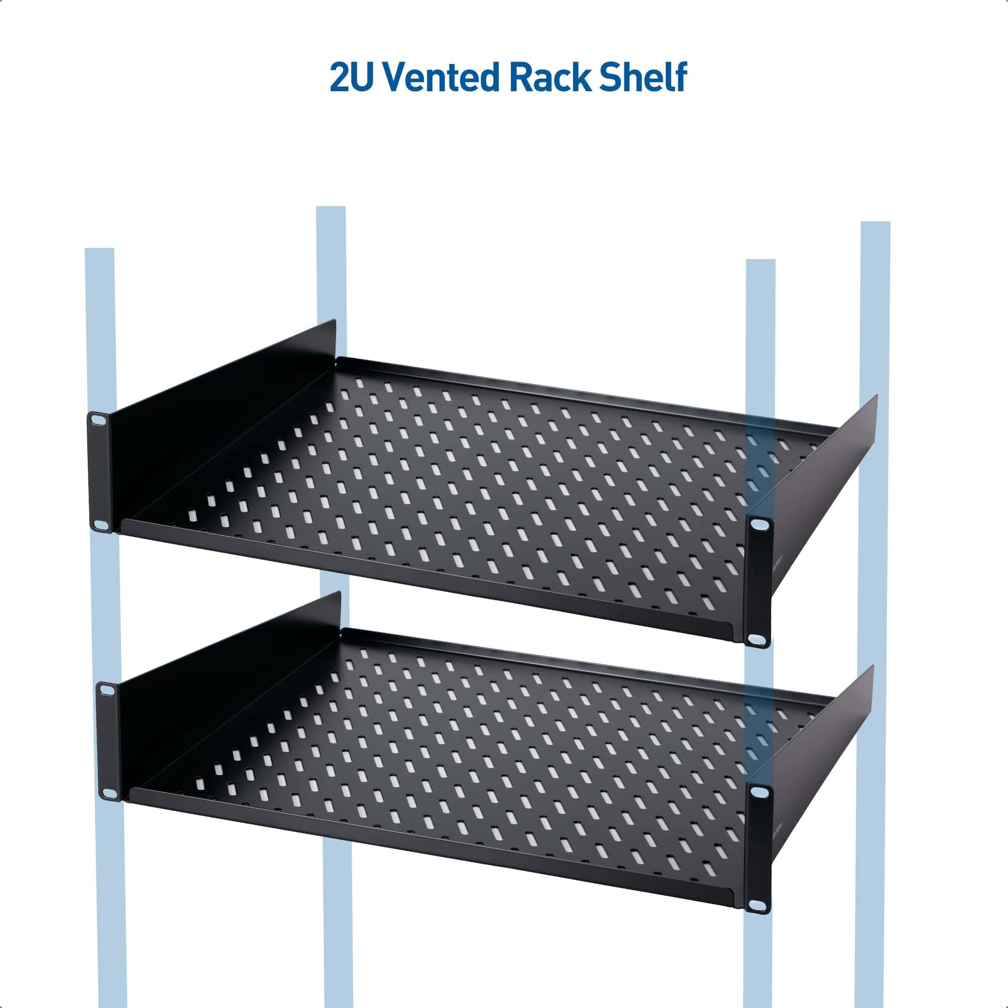 Repisa de servidor de 2U de Cable Matters para rack de 19" - Imagen 4