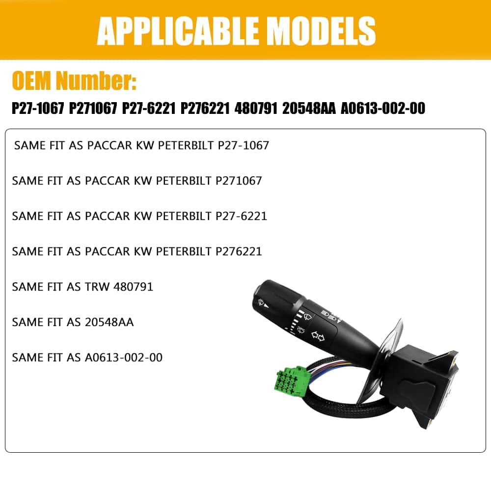 Interruptor de señal de giro y limpiaparabrisas P271067 - Imagen 3