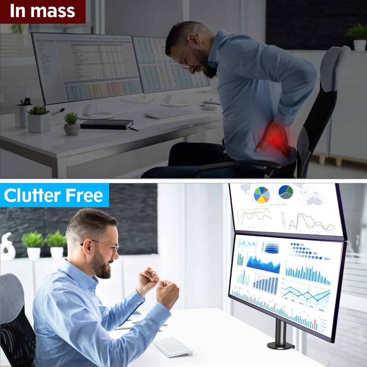 Soporte de monitor doble MOUNTUP, Soporte de monitor - Imagen 9