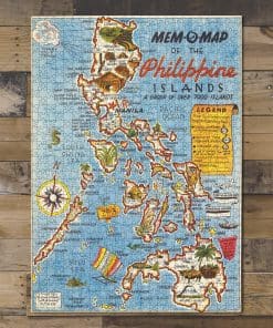 Rompecabezas de 1000 piezas del mapa de Filipinas de 1945 -