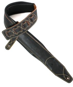 Correa para guitarra Walker And Williams C-22-DBLK de cuero