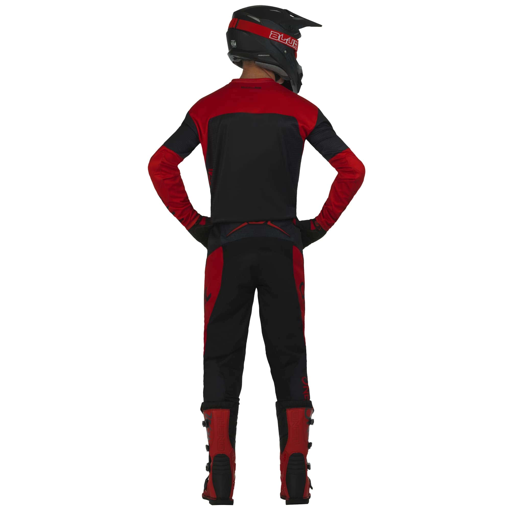 Pantalones O'NEAL Element Racewear V23 Negro/Rojo, 28 - Imagen 5