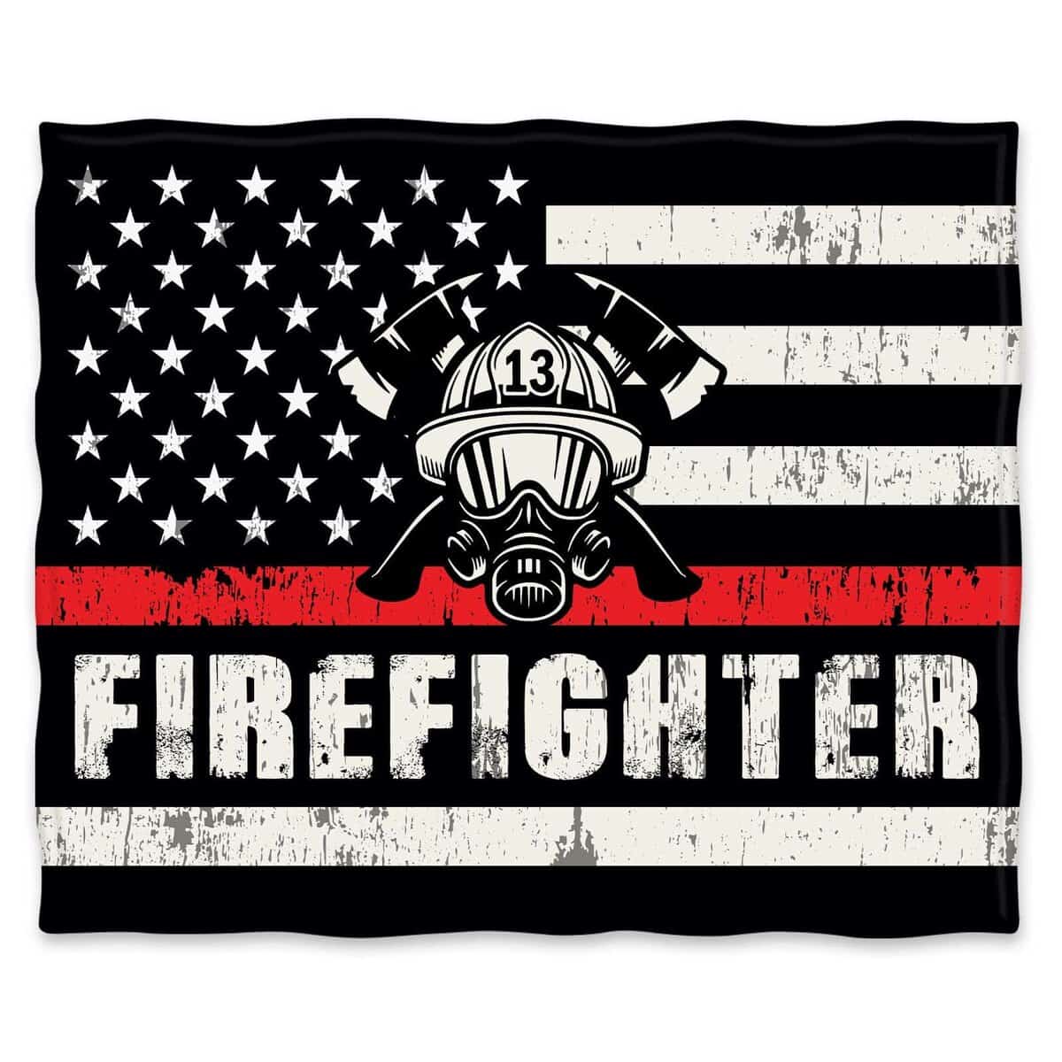 Manta de bombero Jekeno Regalos para bombero Hombres Niños - Imagen 3