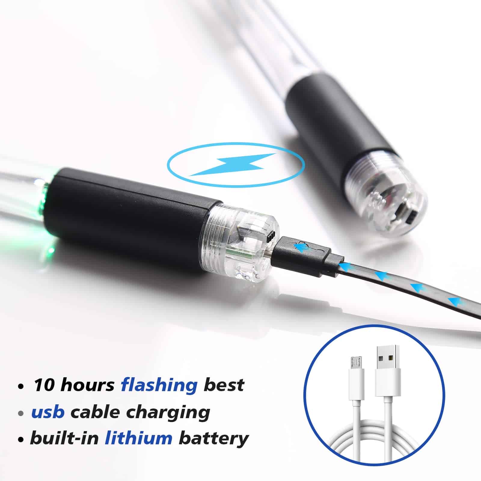 Baquetas luminosas, 15 colores cambiantes Baquetas de - Imagen 6