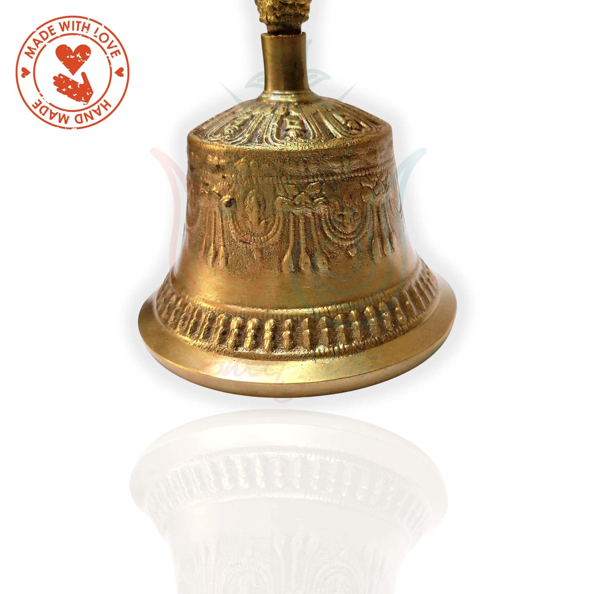 Campana de Mano Sólida y Resistente de Latón Antiguo Sweet - Imagen 5