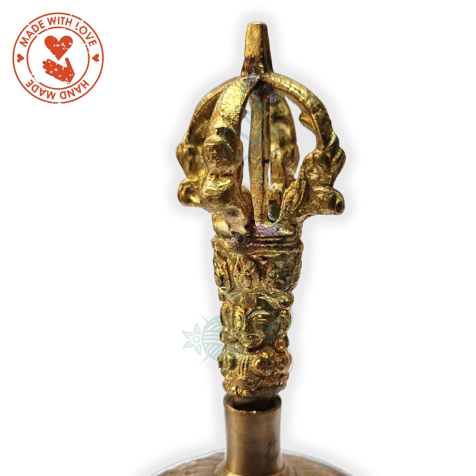 Campana de Mano Sólida y Resistente de Latón Antiguo Sweet - Imagen 4