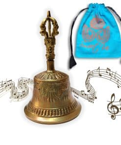 Campana de Mano Sólida y Resistente de Latón Antiguo Sweet