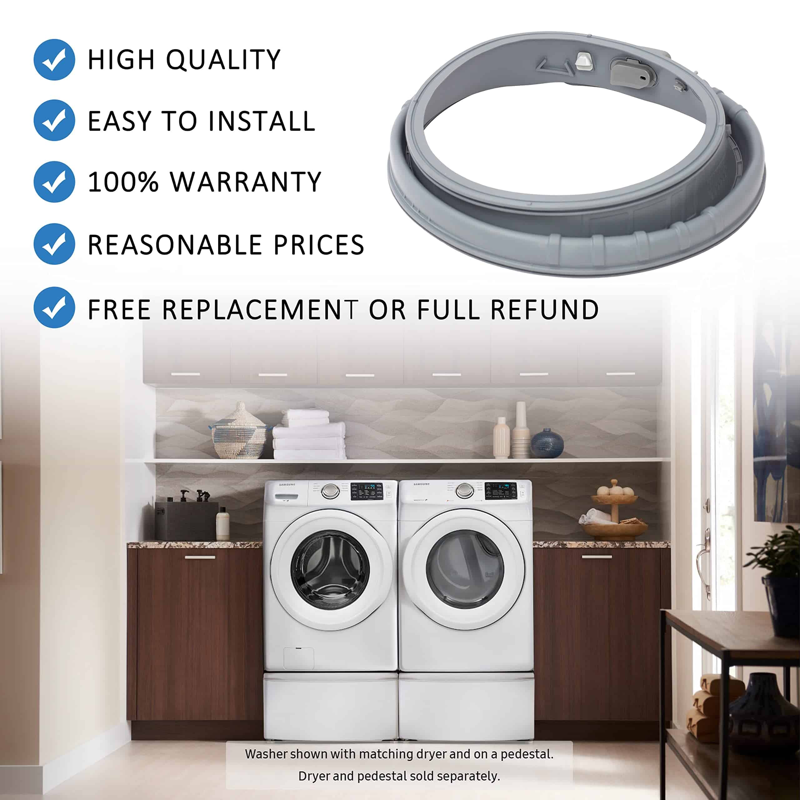 Sello de goma de la puerta de la lavadora DC97-18094B - Imagen 8