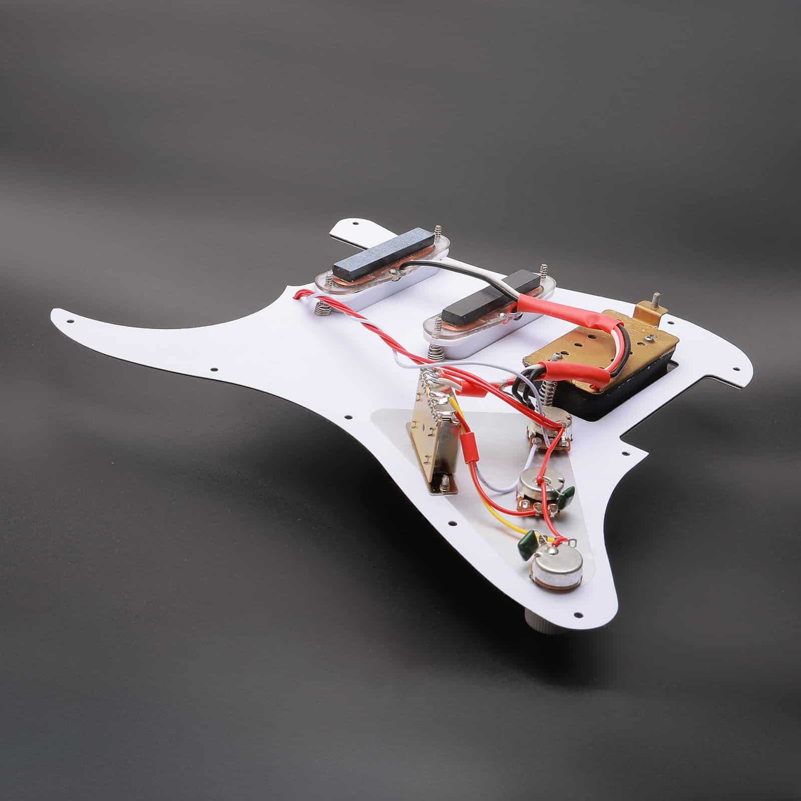 Unxuey 11 Hole Loaded Guitar Pickguard SSH con Pastilla - Imagen 7