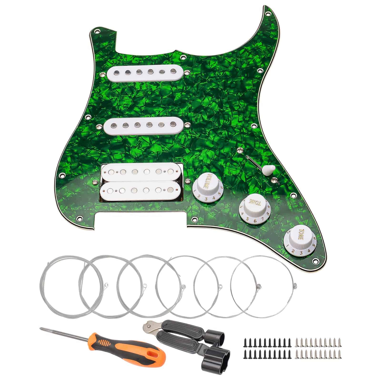 Pickguard SSH de 11 Agujeros para Guitarra Unxuey con