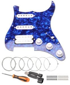 Unxuey 11 Hole Loaded Guitar Pickguard SSH para Fender