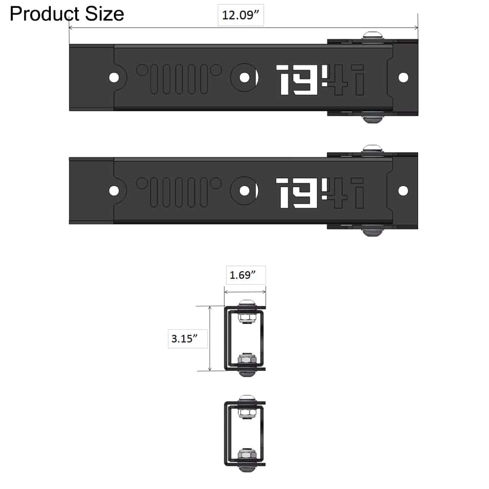 Conjunto de Bisagras Reforzadas de Portón Trasero Vijay - Imagen 4