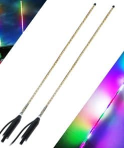 YEORO 2pcs Luces de Antena LED RGB, Doble Tiras de LED