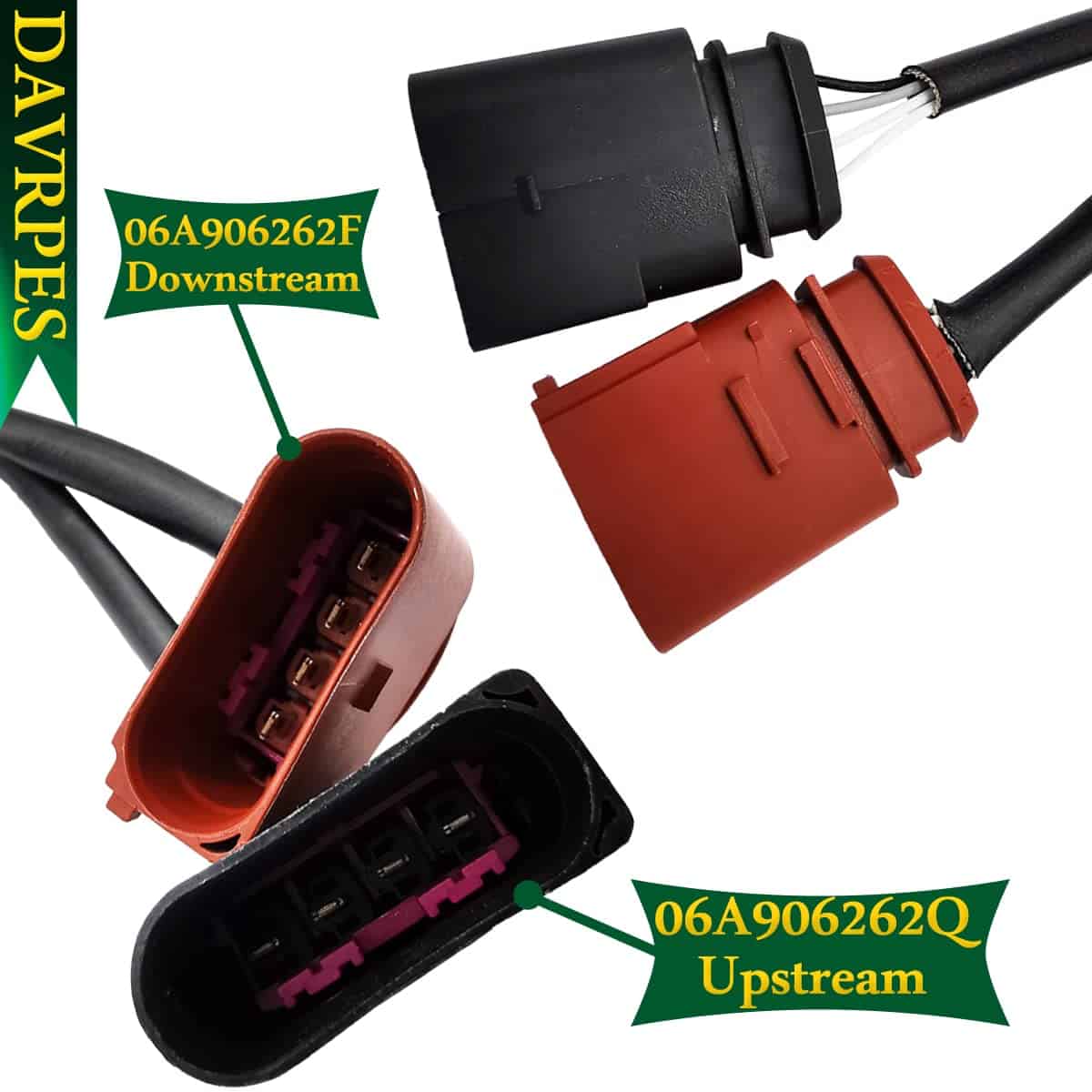 DAVRPES 06A906262F 06A906262Q 2PCS Sensor de oxígeno - Imagen 6