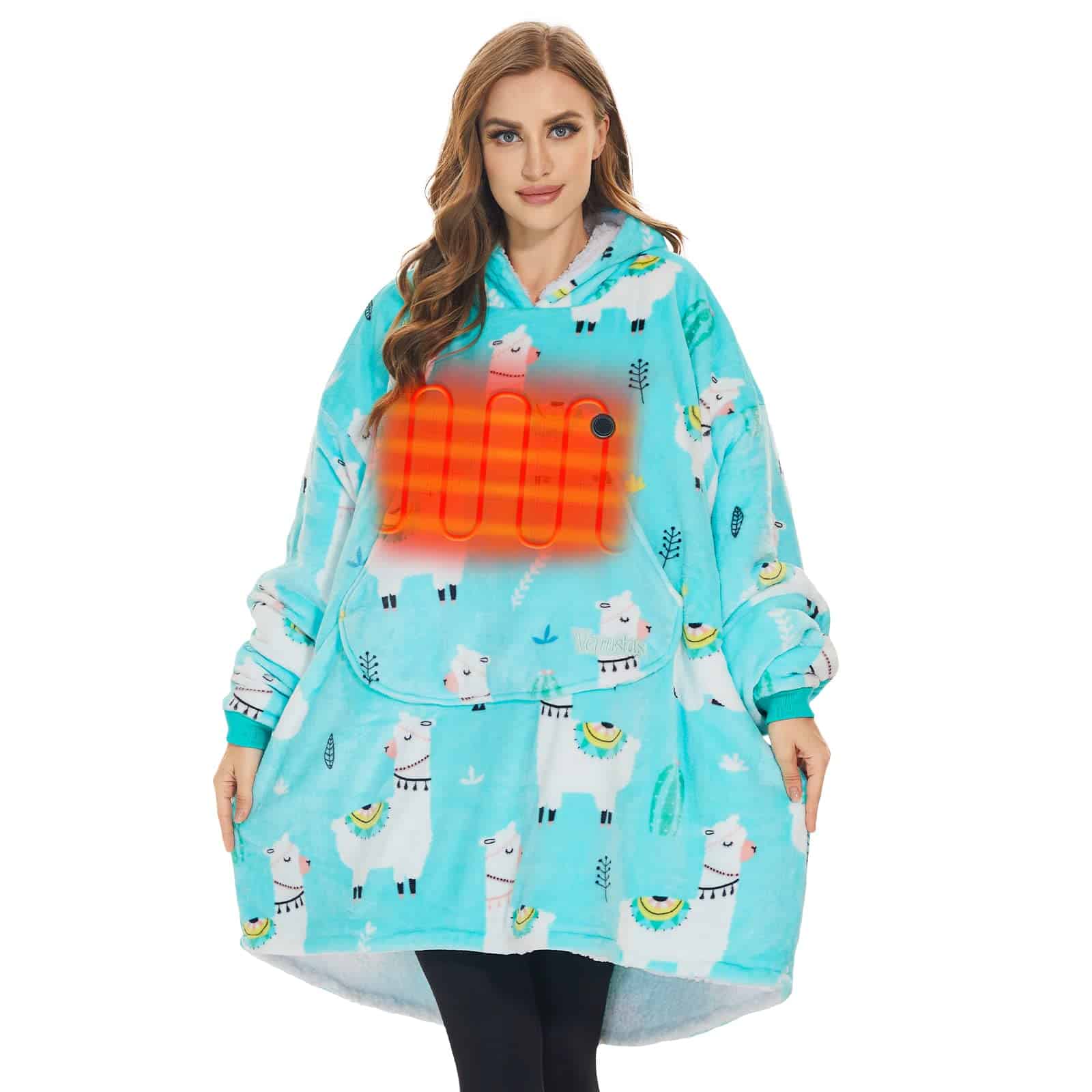 Manta con capucha Venustas con calefacción y batería 7.4V,