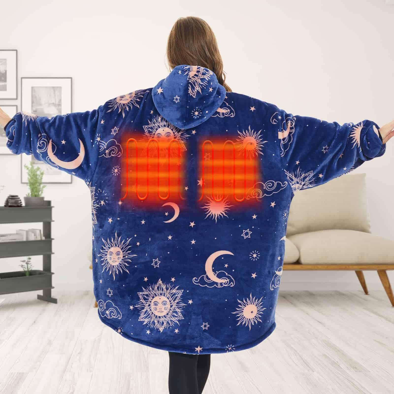 Manta con capucha con calefacción Venustas con paquete de - Imagen 3