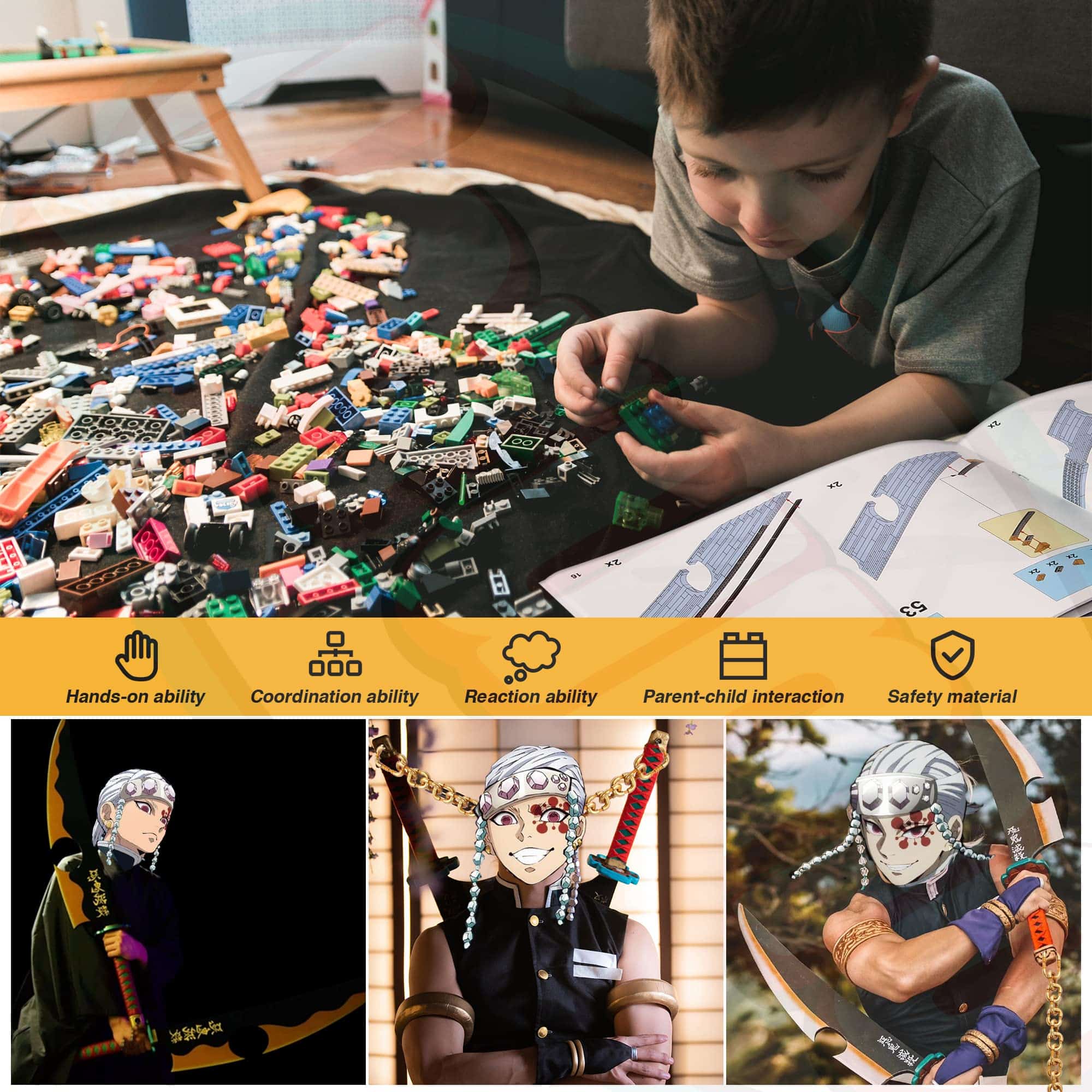 Jorumo Demon Slayer Sword Building Set, Espada de Doble - Imagen 5