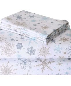 Juego de Sábanas Navideñas CAROMIO Twin, 100% Algodón