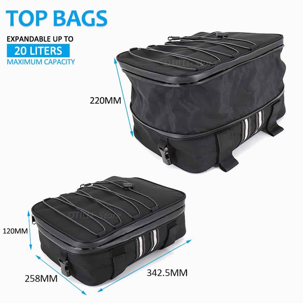 Bolsas impermeables Halifu para top case de motocicletas - Imagen 4