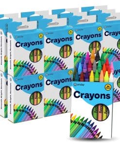 Crayones Enday 24 unidades, Caja de Crayones para Niños,