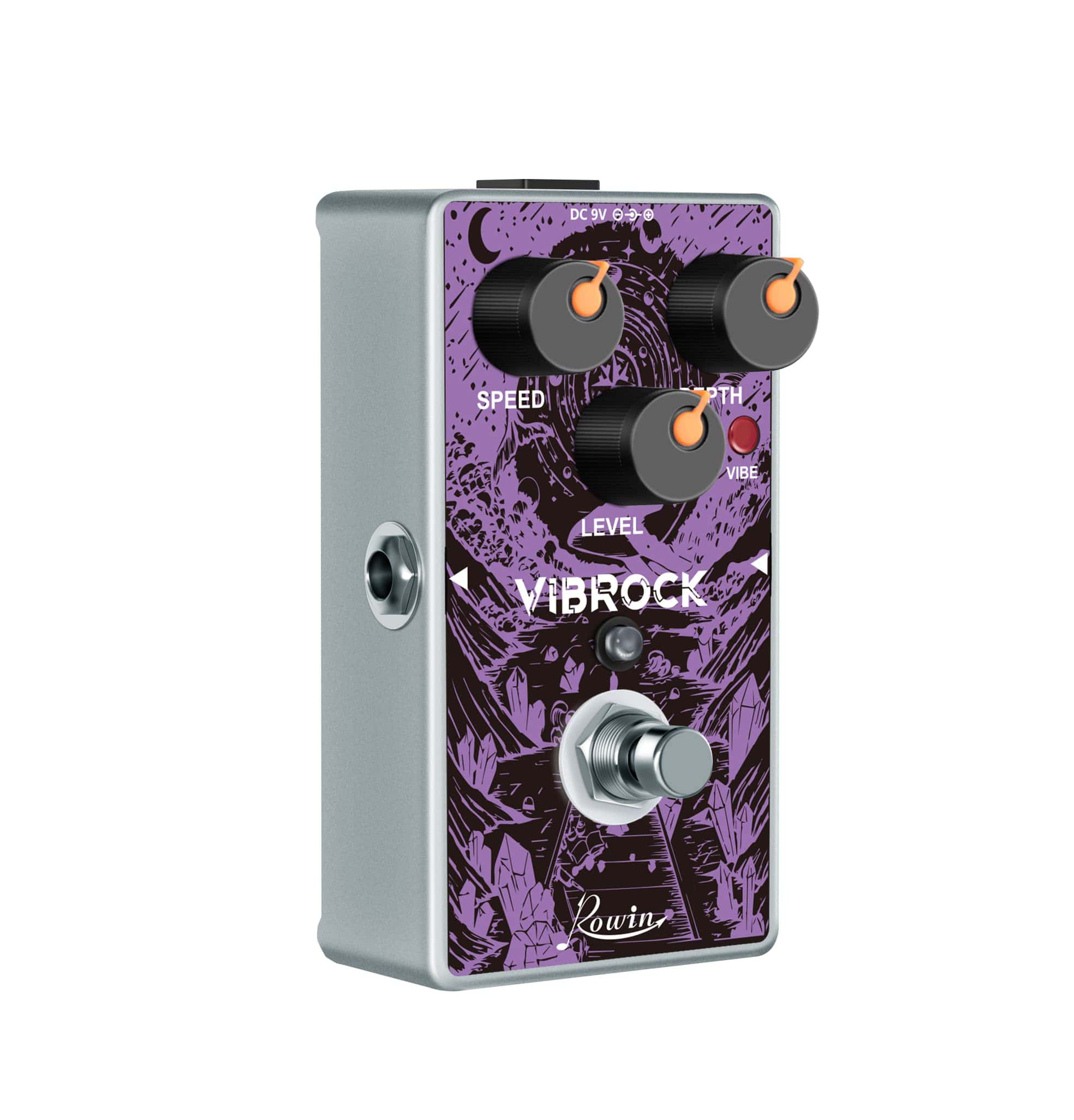 Pedal de Efecto Chorus-Tremolo Monoblock Rowin VIBROCK para - Imagen 3