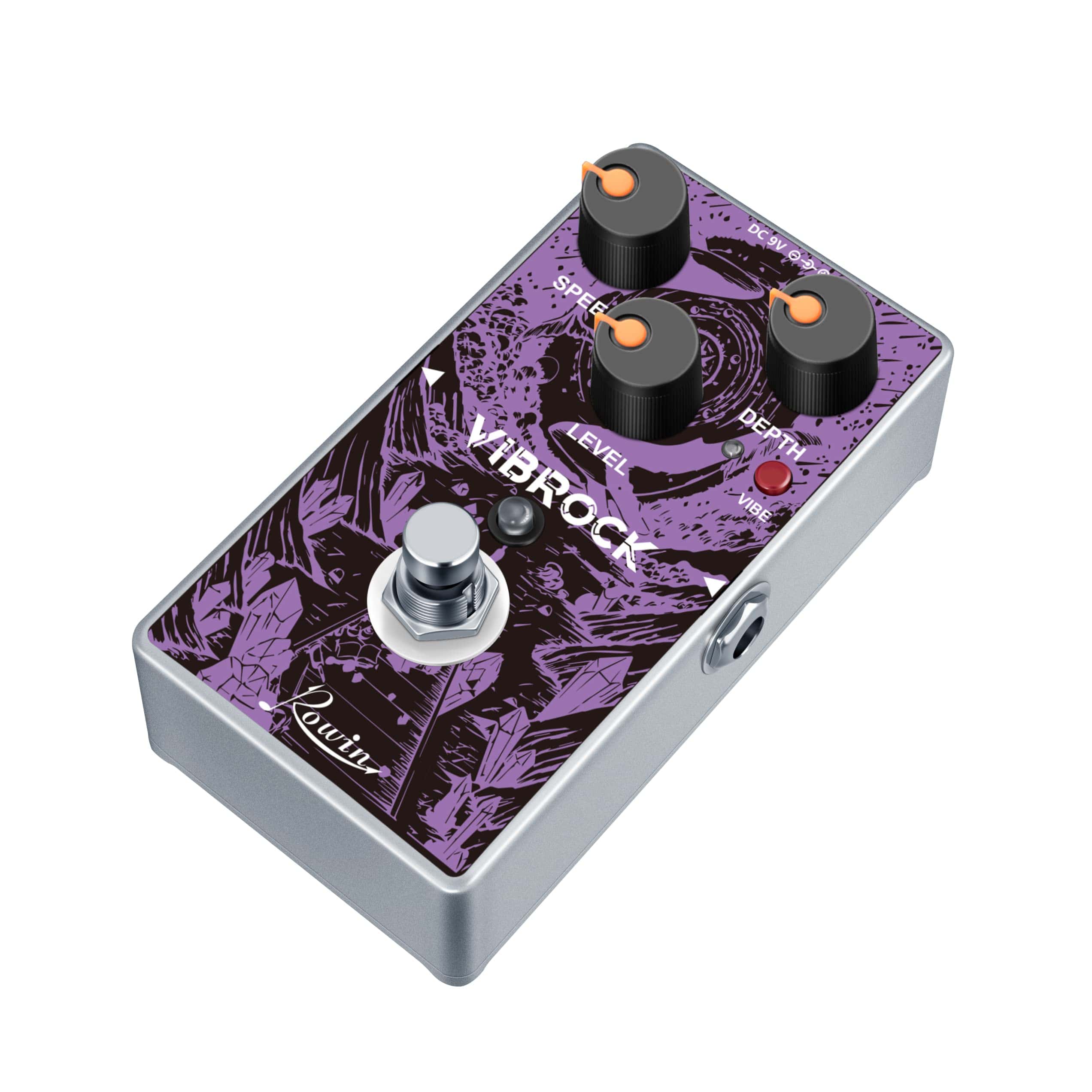 Pedal de Efecto Chorus-Tremolo Monoblock Rowin VIBROCK para - Imagen 6