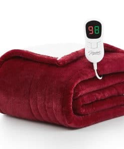 Manta Eléctrica Homemate Twin - 62"x84" -Ruby Red