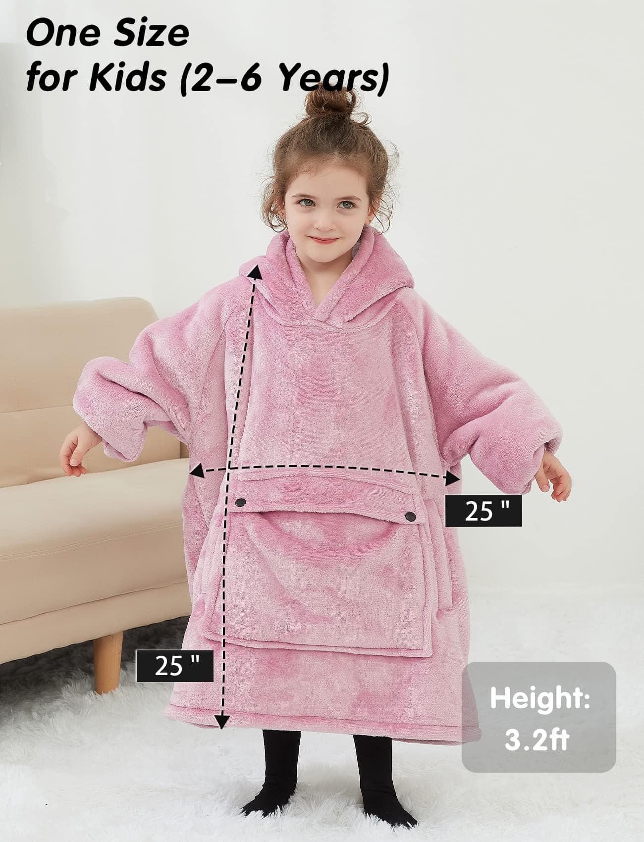 NOUKOW Cobija con Capucha para Niños Manta Suéter para - Imagen 7