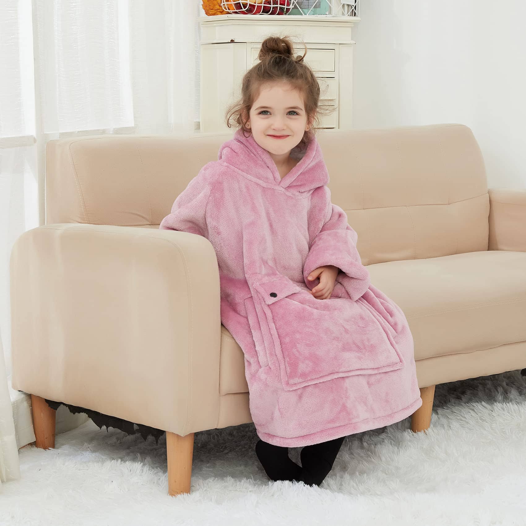 NOUKOW Cobija con Capucha para Niños Manta Suéter para - Imagen 4