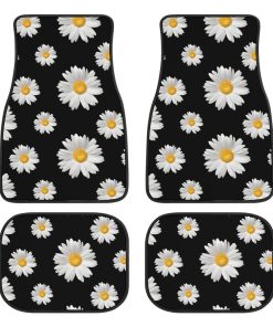 Juego de Tapetes para Automóvil con Diseño de Margaritas, 4