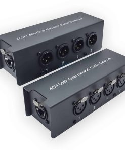 LVY 4 Channel DMX Over Network Cable Extender 3-Pin XLR