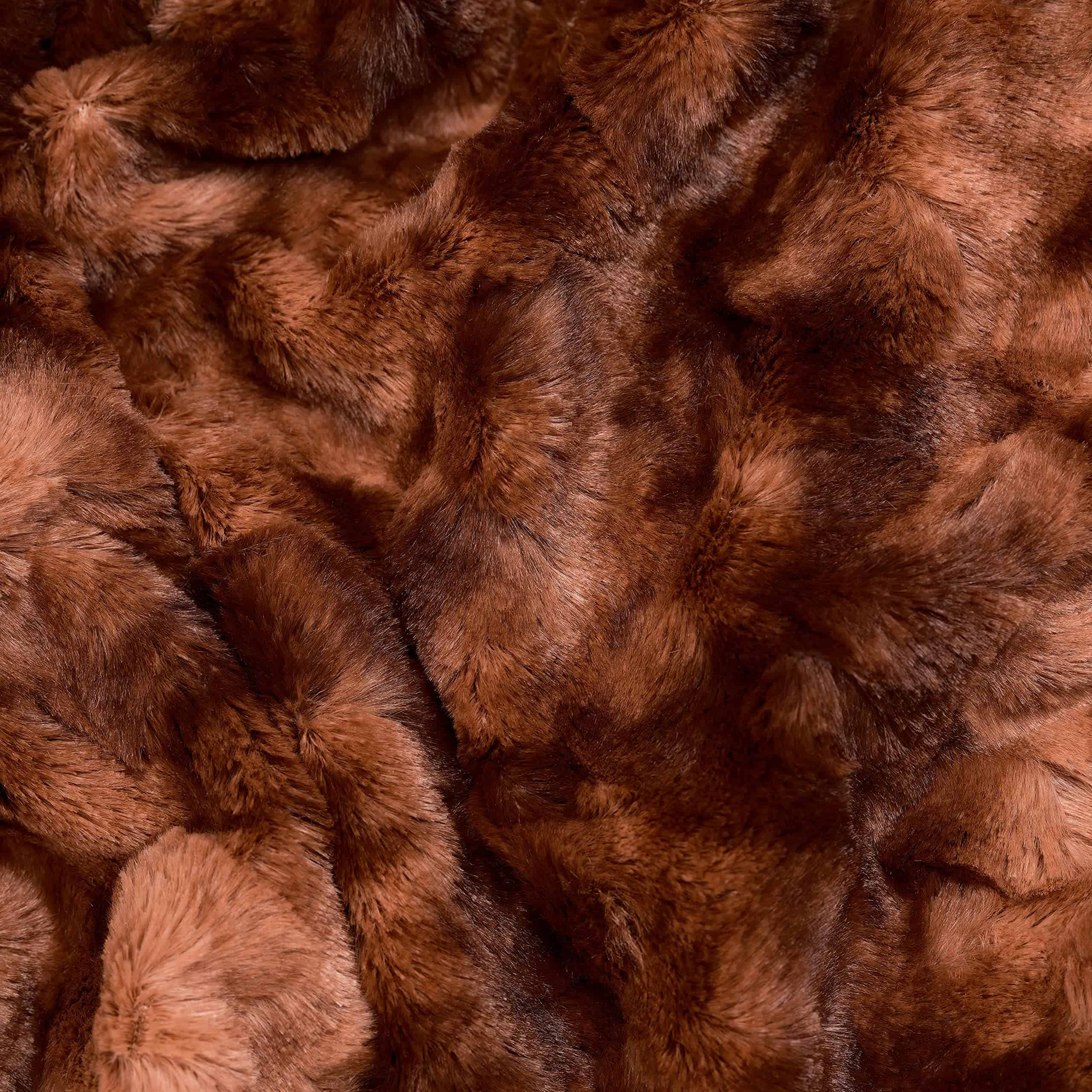 Manta de piel sintética doble premium Chanasya con diseño - Imagen 7