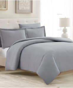 Juego de Funda de Edredón Mellanni - Colección -Gris claro