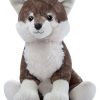 Peluche de Lobo Gris de The Petting Zoo, -Blanco