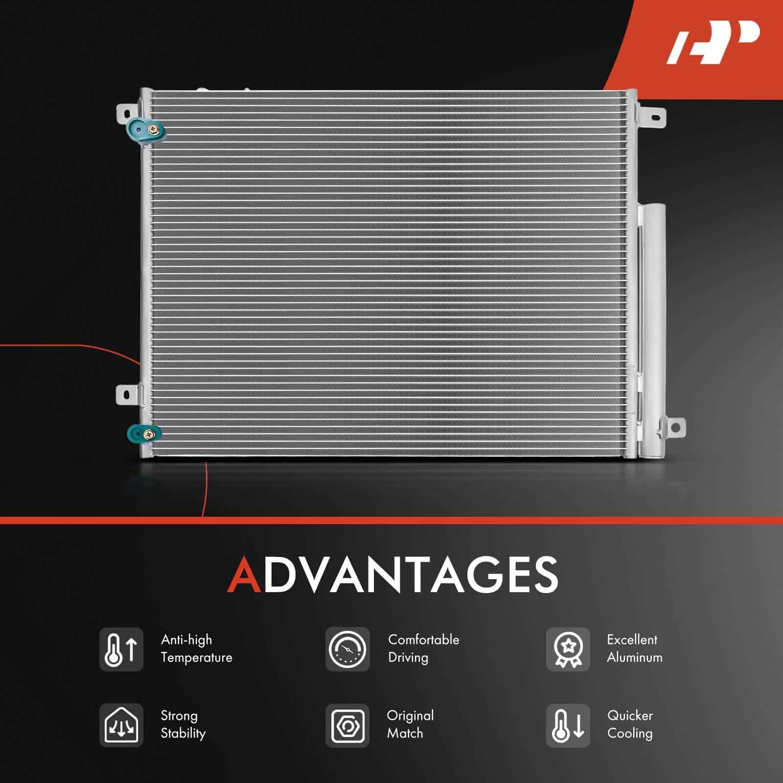Condensador de Aire Acondicionado A-Premium Compatible con - Imagen 6